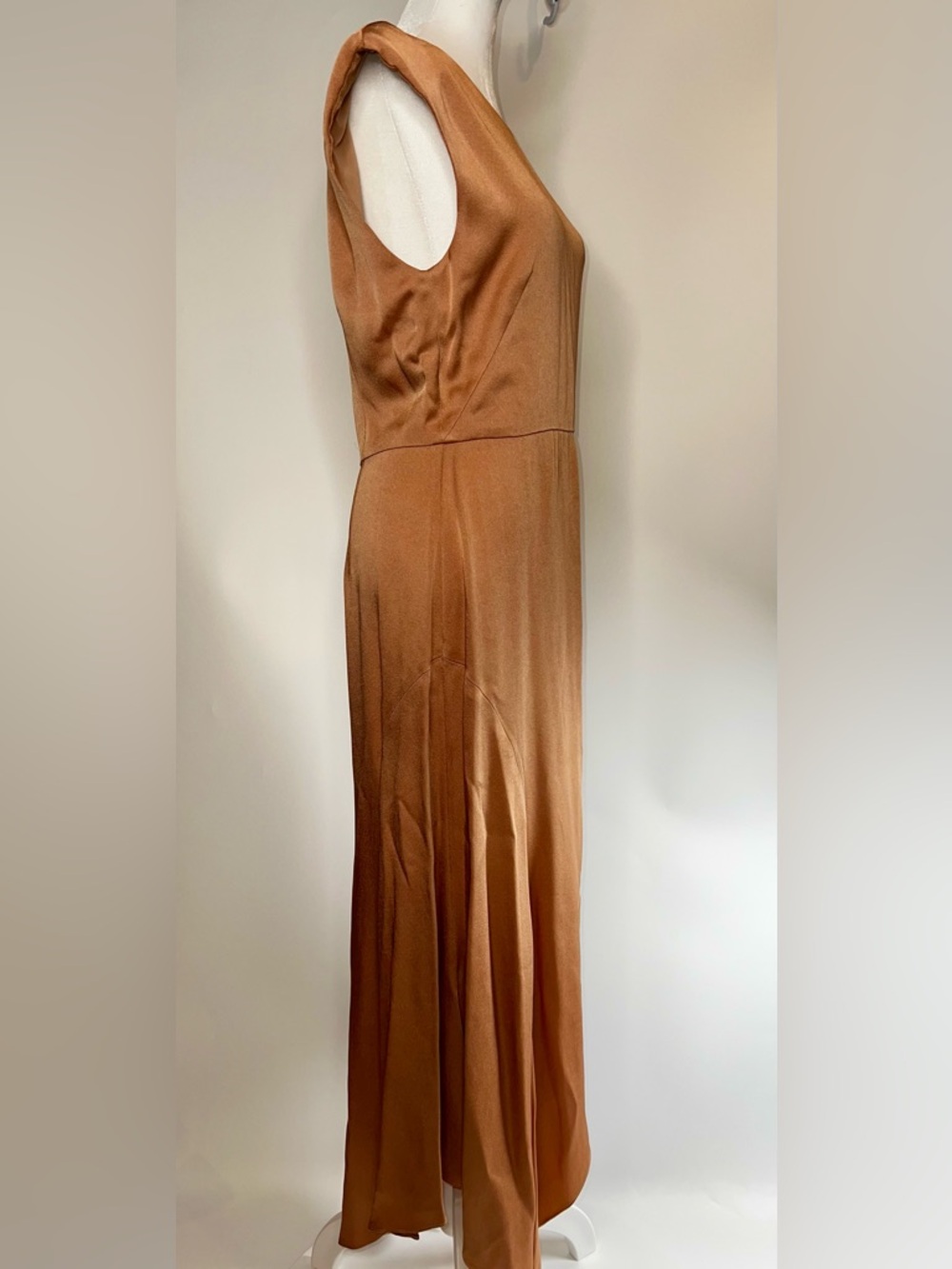 🧡NWT VERONICA BEARD PEONY DRESS IN COLOR CHAI SIZE 8 - Picture 7 of 17
